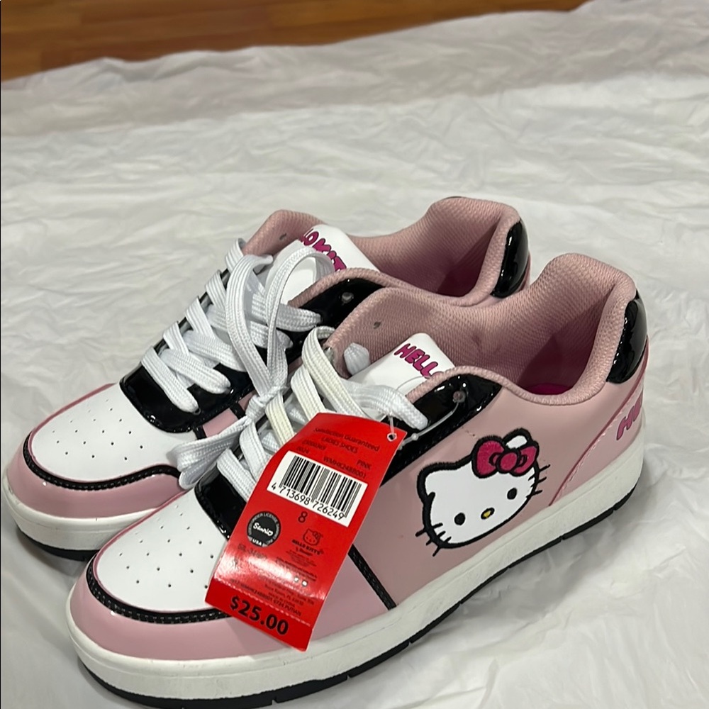 Hello Kitty Pink and White Kids Sneakers NWT